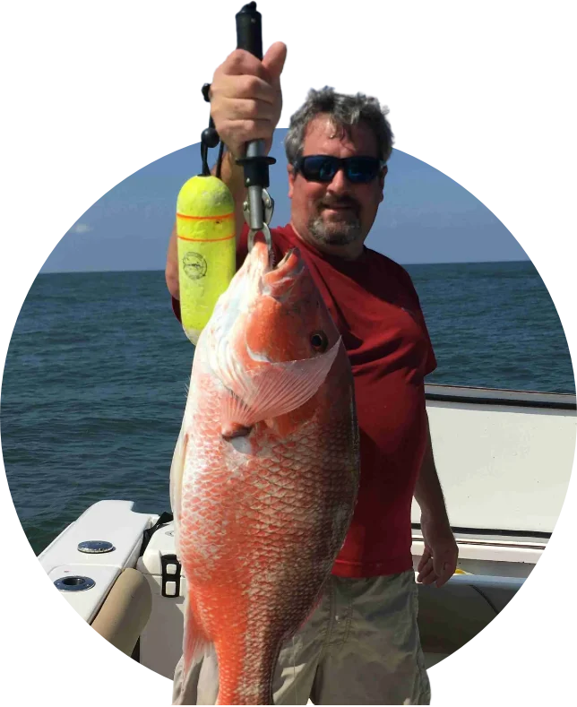 Captain Rick Parsons catch Red Snapper Fairhope AL